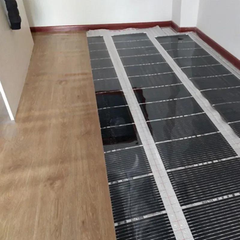 Инфракрасная пленка для теплого пола AC220V 220 Вт/м² Теплый коврик с зажимами Изоляционные пасты