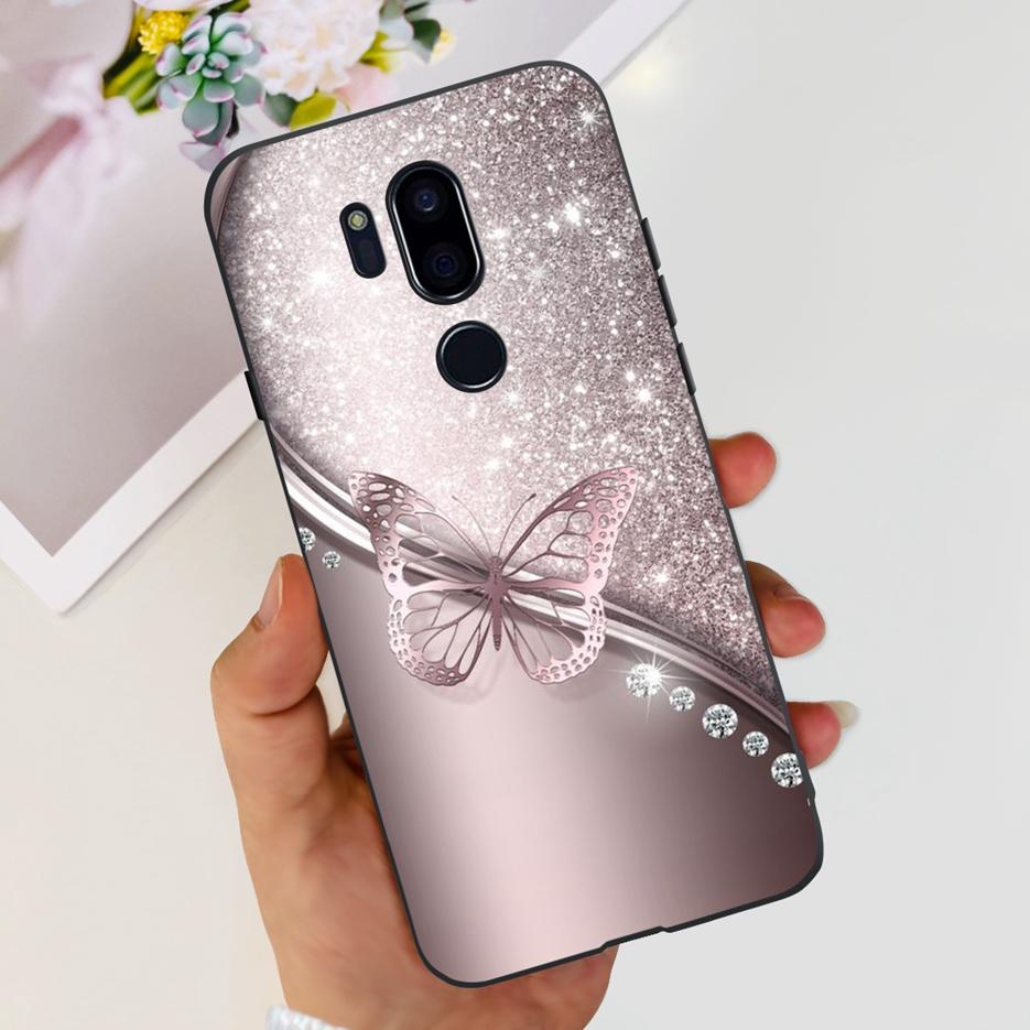 For LG G7 thinQ Case G710EM LM-G710 G710 Luxury Painted Cover Soft Silicone Phone Cases For LG G7 ThinQ Back Covers 6.1'' Bumper