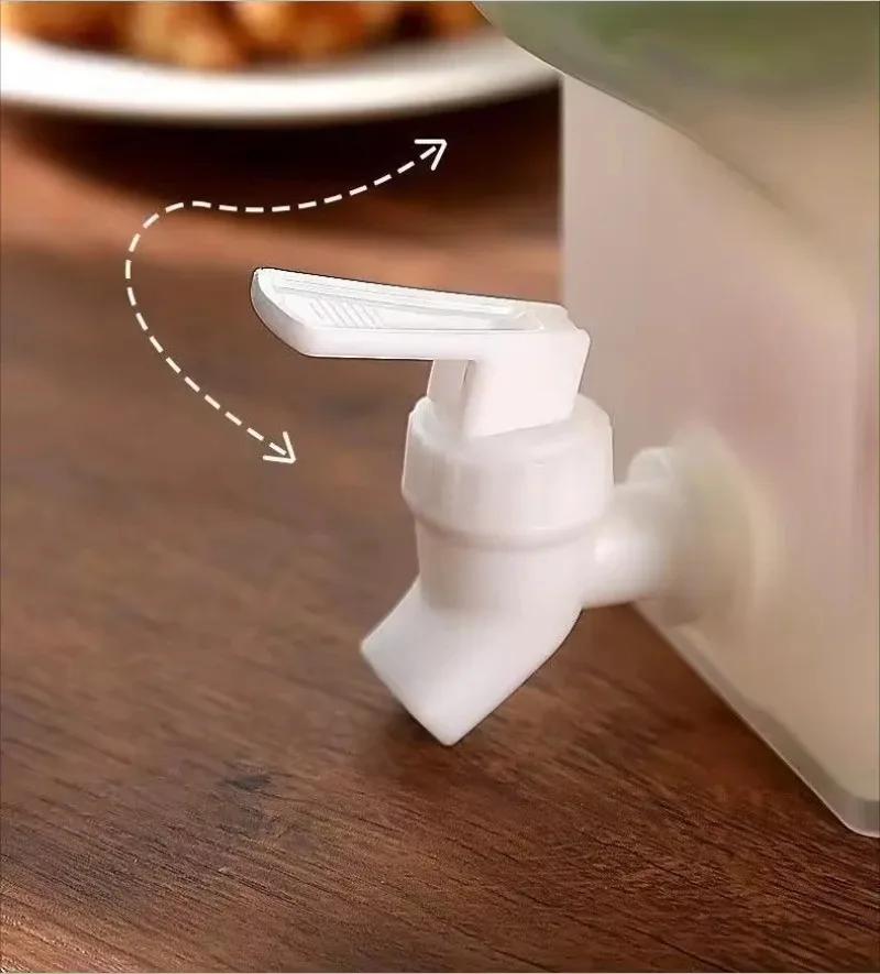 Cold Water Kettle with Faucet Beverage Dispenser 3.5L Water Jug Lemonade Juice Container Water Pitcher for Refrigerator Kitchen