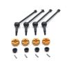 Upgrade Front&R Propshaft 12mm Adapter For Wltoys 144001 02 144010 124016 124017 18 19 RC Car Part Metal CVD Black Driver Shaft