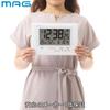 MAG Wall Radio Controlled Digital Environmental Guide Display Day of the Week Может использоваться как Белый W-785WH-Z Часы, Часы, Guardman, Функция,