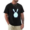 Egg disguised as a rabbit with tail and ears in blue T-Shirt blue archive plus size clothes men graphic t shirts