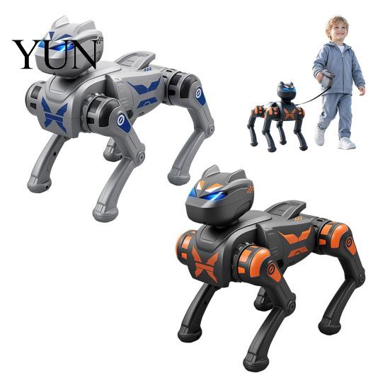Interactive Dog STEM Toy Remote Control Robot Toy, Voice Programmable Smart Electric Educational Robotic RC Mechanical Puppy for Toddlers Boys