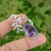 Sterling Silver Star Amethyst Stone February Engagement Bezel Pendant Jewelry