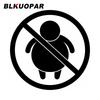 BLKUOPAR NO FAT CHICKS Car Stickers Vinyl Personality Decal Waterproof Scratch-Proof Motorcycle Graphics Caravan Car Lable