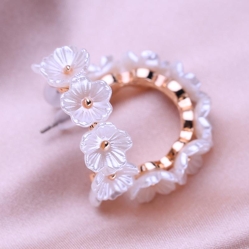 KNIKOO Серьги для женщин, модные серьги с цветком, ювелирные изделия для свадебной вечеринки, подарки, серьги