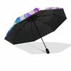 1pc Outdoor Umbrella with Intricate Anime Characters, Automatic Opening/Closing, Portable Tri-Fold Design, 8-Rib Iron Frame - Perfect for Fans, T