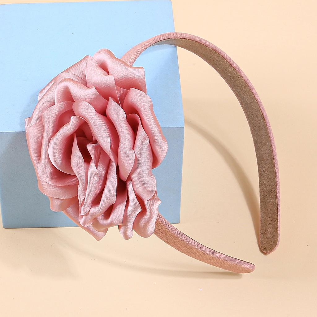 Модные цветочные повязки на голову для женщин, тканевые пластиковые повязки для волос, атласная цветочная повязка, женские, для девочек, детские аксессуары для волос