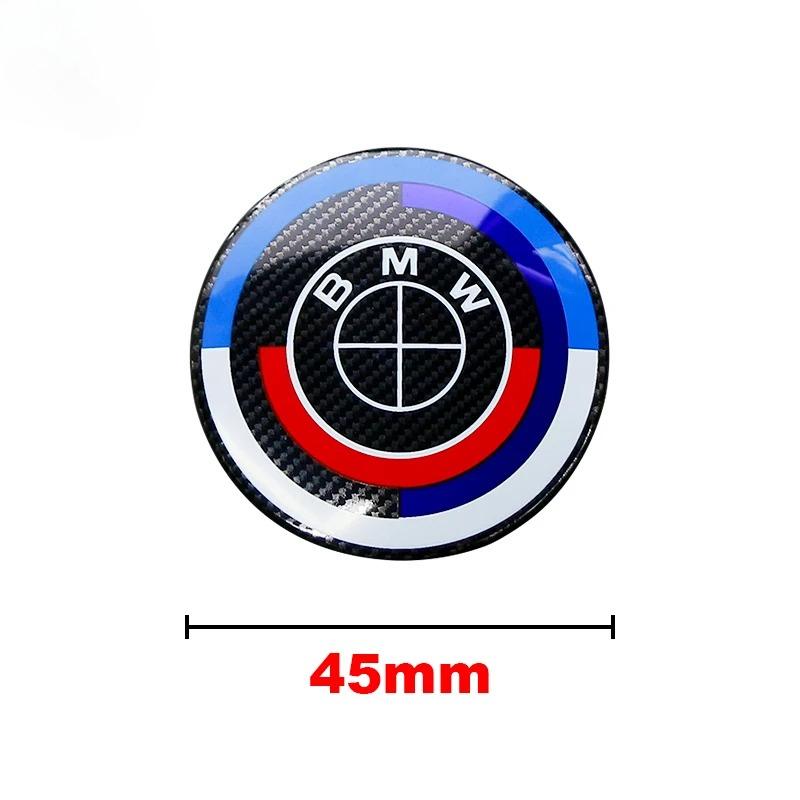 GTJK9 Car Emblem Steering Wheel Decoration Badge Sticker Logo Accessories For BMW M Logo G80 E84 F48 G01 G11 X1 X2 X3 X4 X5 X6 G07 G86