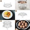 Egg Steamer Rack - Stainless Steel Trivet for 6, 8 Quart Pressure Cooker, Compatible for Instant Pot Accessories, Cooks 18 Eggs