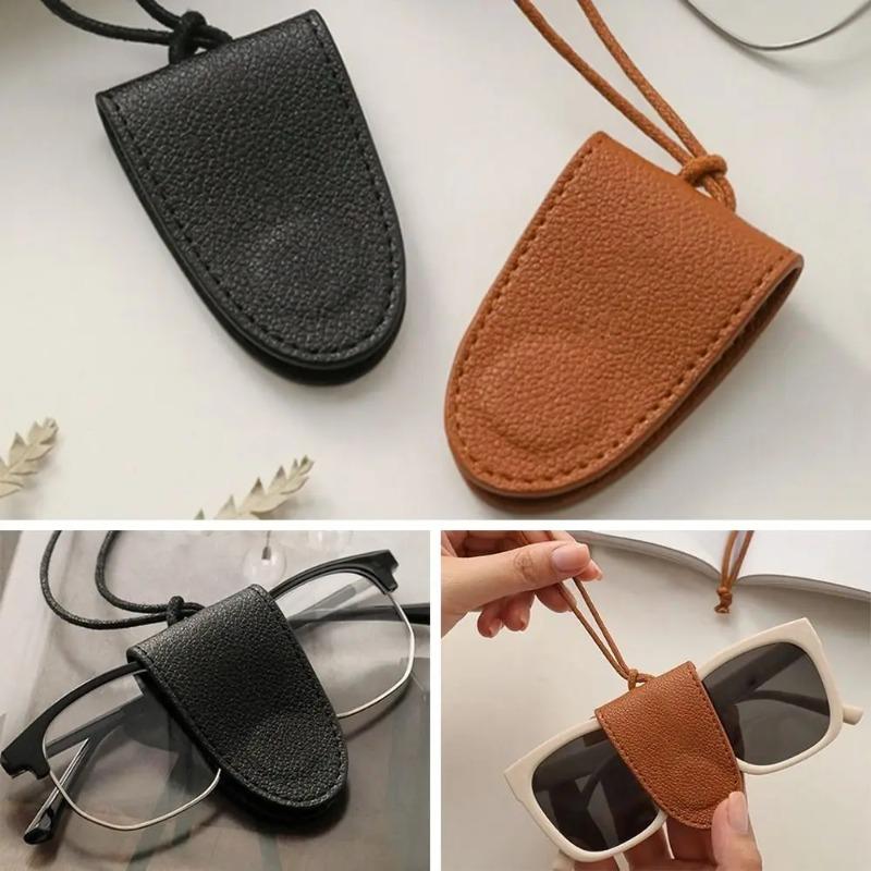Sunglasses Storage Rope Box Glasses Lanyard Portable Neck Storage Bag for Men and Women Travel Glasses Storage Glasses Ear Grip