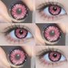 Eyeshare Cosplay Colored Contact Lenses 1pair Colorful Contact Lenses Blue Anime Contacts Halloween Makeup Purple Lenses Yearly