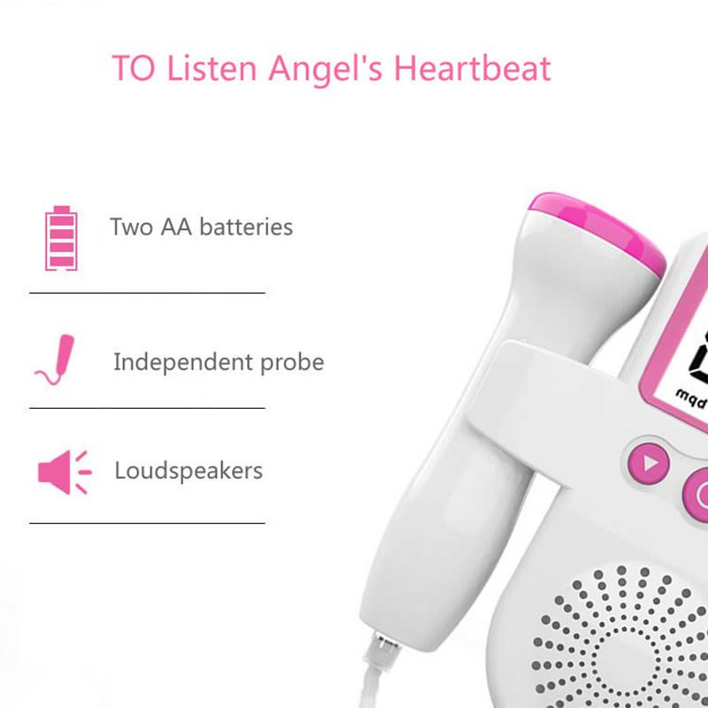 Ультразвуковой монитор сердечного ритма, детский датчик сердечного ритма, водонепроницаемый портативный пренатальный монитор сердечного ритма