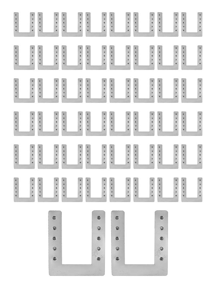 Высококачественная совершенно новая заземляющая прокладка Фотовольтаическая 50 шт./комплект Проводящая шайба Для кровельного заземления PV-листа Проставка