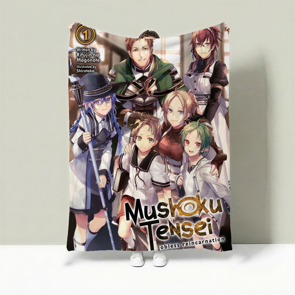 Аниме M-Mushoku Tensei Плед Легкий 240г Фланелевый Мягкий Приятный к Коже для Летнего Охлаждения
