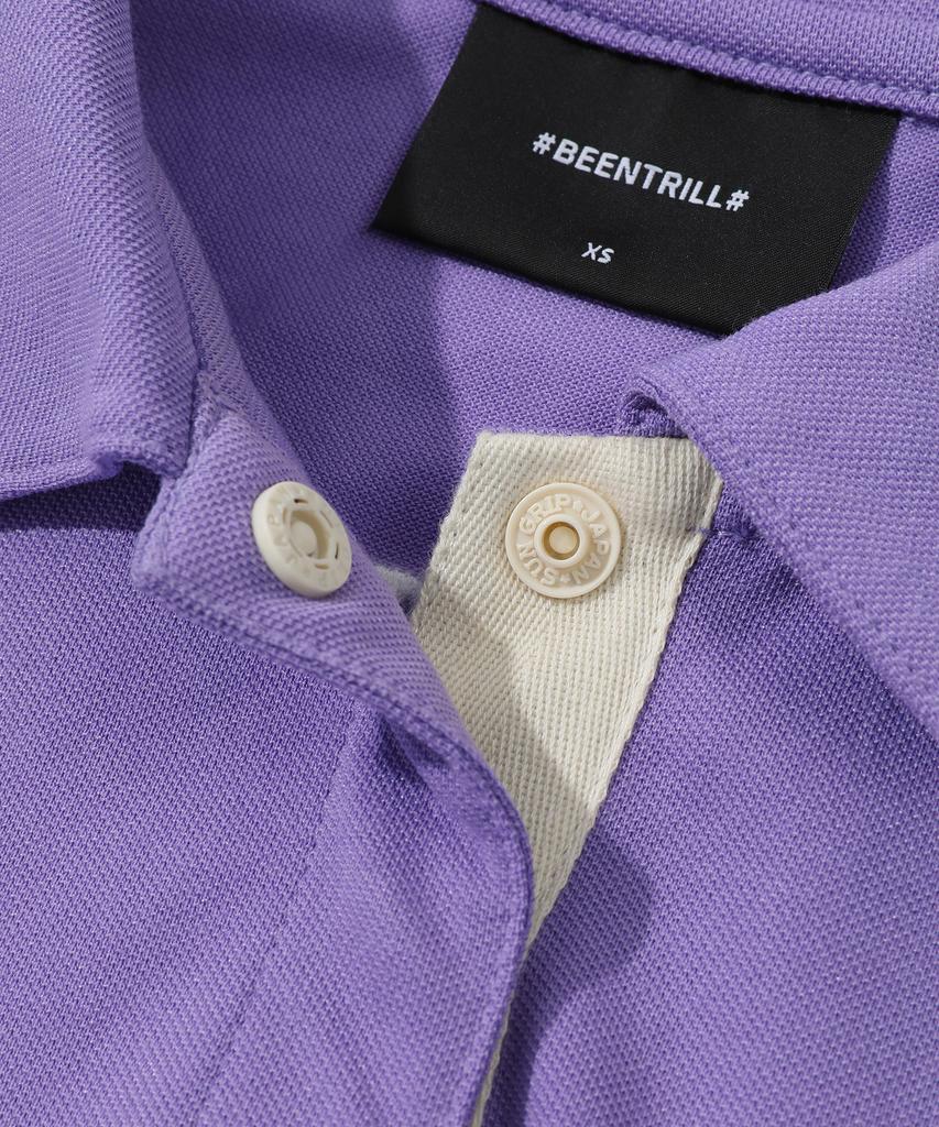 BEENTRILL NEWYORK Платье-поло оверсайз длинное (Светло-фиолетовый)