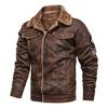 Lapel Large Size Fur Integrated Men's Jacket, Suede Casual Loose Jacket Men