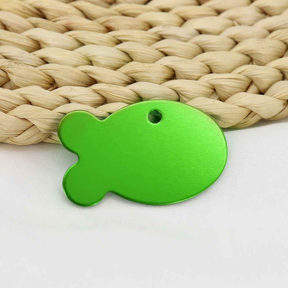 20 шт. оптовая продажа идентификационных жетонов для собак и кошек, персонализированные идентификационные жетоны для домашних животных из сплава с изображением рыб, жетоны для имен щенков и котят, аксессуары, индивидуальные для собак и кошек