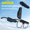 Bluetooth Clip-On Glasses Headset with Long Battery Life & Touch Controls for Versatile Use