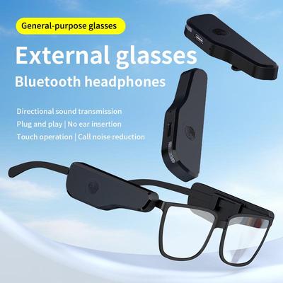 Bluetooth-гарнитура-клипса для очков с длительным временем работы от аккумулятора и сенсорным управлением для универсального использования