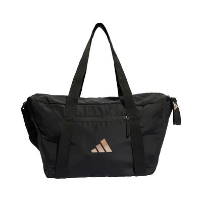 Сумка-даффл Adidas, Спортивная сумка Adidas, Сумка, Унисекс, EAV47, Черный/Металлик медь/Черный (IJ7478)