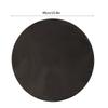 Wahsable Nonstick Heat Resistant Gas Stove Kitchen BBQ Silicone Mat Round Black 40cm