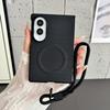 Магнитный чехол-книжка из технической кожи Samsung Z Fold8U с ремешком - Совместим с Fold7