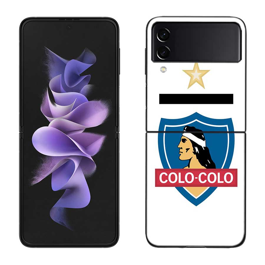 Клуб Сосиал И Депортиво Коло Чехол Для Телефона Для Samsung Z Flip 7 6 5G Galaxy Z Flip 5 4 3 Черный Жесткий Чехол Люксовый ПК Корпус Coq