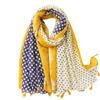 Lightweight Scarves Fashion Flowers Print Women Cotton Wrap Scarf Head Shawl Summer Gift