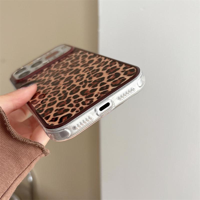 Милый чехол для телефона Hello Kitty с леопардовым принтом для iPhone 17 16 15 14 Pro Max, Кавайная коричневая мультяшная защитная крышка для девочек