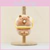 Adorable Soft Plush Water Capybara Keychain Cute Cartoon Stuffed Animal Toy