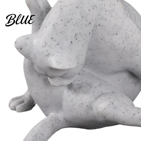 Игривая кошка, фигурка из смолы, лижущая попу, забавная статуэтка, коллекционный, причудливая фигурка котенка для полки, декора стола, подарок, для любителей, на новоселье