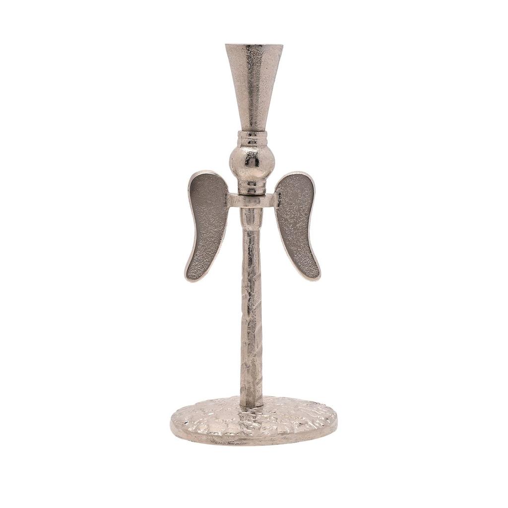 25cm Metal Candle Holder with Angel Wings