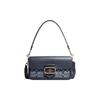 New Morgan Cow Leather With Textile Shoulder Bag Handbag Shoulder Bag Women's Denim Blue CH137-IMDEI