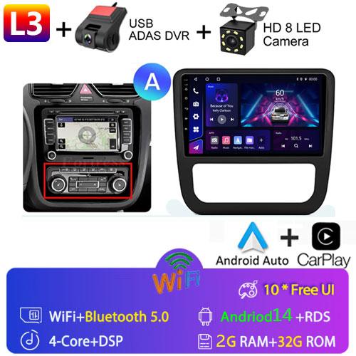 Fortress AI Voice Wireless CarPlay Android Auto Radio для Volkswagen Scirocco 2008-2013 4G Car Multimedia GPS 2din autoradio