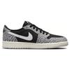 Air Jordan 1 Retro Low OG GS Black Cement Детские кроссовки Muslin Tech-Grey White CZ0858-001
