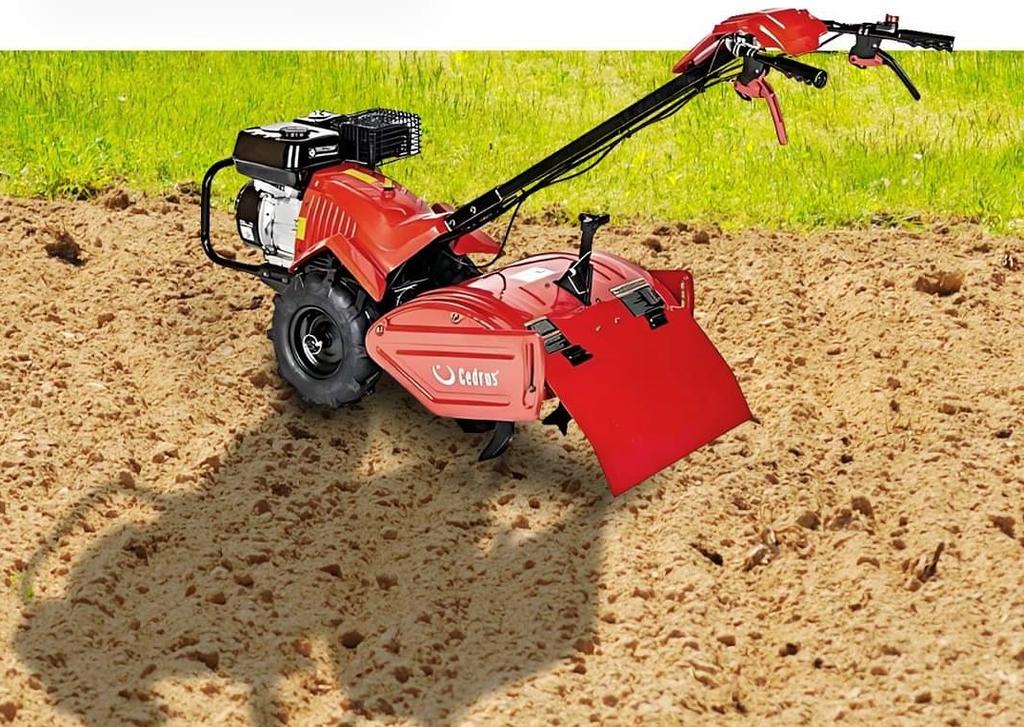 Cedrus Glx-Gt65-2L Self-Propelled Petrol Tiller With Cultivator Drive 6.5Km / 50 Cm Loncin G200F Engine - 