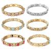 European & American Fashion Magnetic Bracelet with Colored Diamonds - Trendy, Versatile, and Cool Women's Bangle