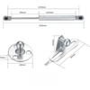 4 шт. газовых распорок 30N-200N газовая пружина для шкафа, медный сердечник подъемной опоры, гидравлические дверные петли кухонных шкафов, подпорки/амортизаторы