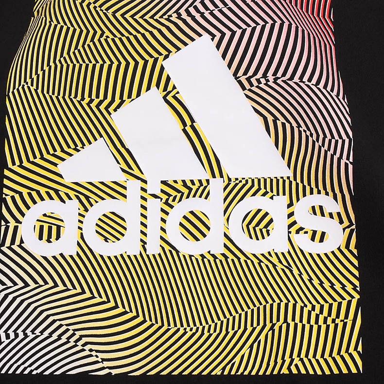 Adidas Женская тренировочная серия, повседневная спортивная футболка с круглым вырезом и коротким рукавом, женские футболки, черные CG1662