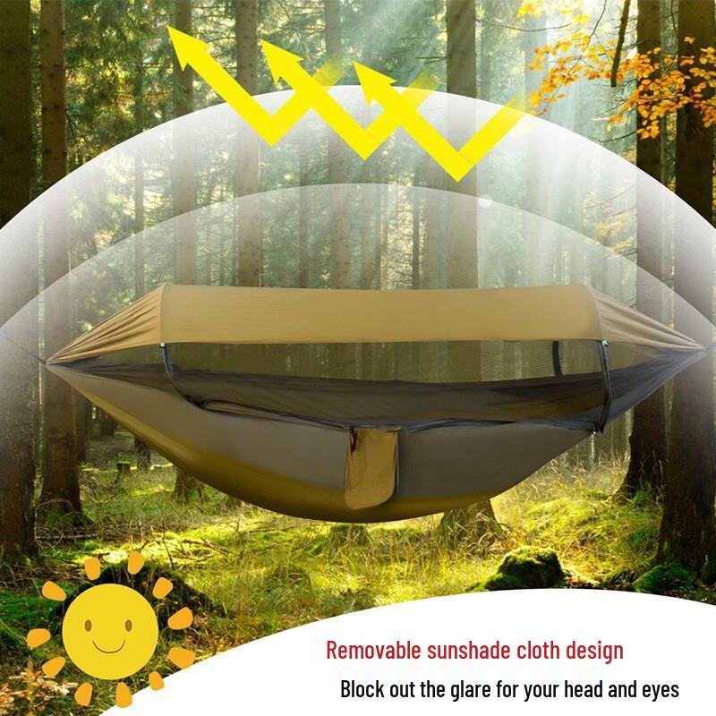 OLOEY Automatic Pop-Up Hammock with Mosquito Net & Canopy