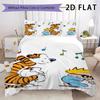 Calvin and Hobbes Pattern Bedding uilt Set uilt Cover Pillowcase Home Decoration Birthday Gift (1 * duvet cover + 2 * pillowcase  without core)