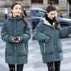 Winter Women's Cotton Padded Jacket 2024 New Winter Warm Thick Loose Cotton Coat Korean Hooded Solid Parkas Coat Female Outwear