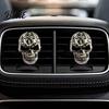 Сплав Череп Авто Ароматизатор Держатель Зажим в Вентиляционное Отверстие Автомобиля Ретро Панель Приборов Уникальный Подарок для Энтузиастов Отделка Смешная Голова Аксессуары для Салона Персонализированный