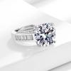 Кольцо с бриллиантом в пять карат с высоким содержанием углерода для женских трансграничных европейских и американских многослойных колец
