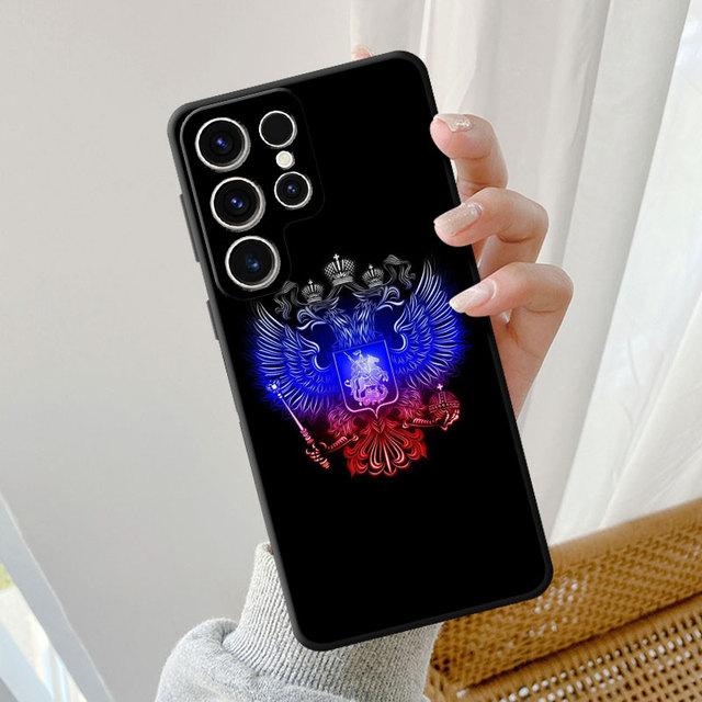 Силиконовый чехол для телефона Samsung Galaxy S20 Fe S22 Plus S21 S10e S10 S9 S23 Ultra 5g S8 S7 Россия, российские флаги, эмблема