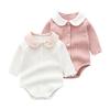 Baby Girls Footed Romper Seamless Bodysuit Spring Autumn Long Sleeve Sleepsuit Matching Sibling Sets 0-24 Months Newborn Essentials