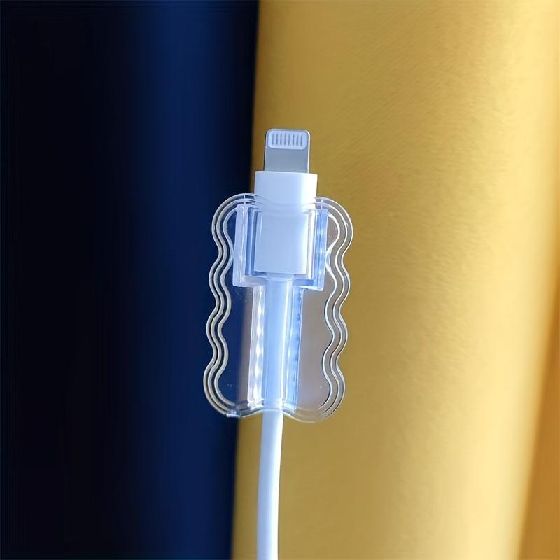 Прозрачный TPU Защитный чехол для кабеля зарядки для устройств Apple и Android