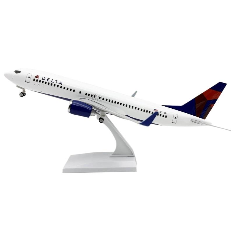 Модель самолета B737 Delta AirLines из литого металла в масштабе 1/130, 30 см, игрушка-модель самолета, сувенир, смоляной самолет, игрушка, коллекционный подарок от Aviati