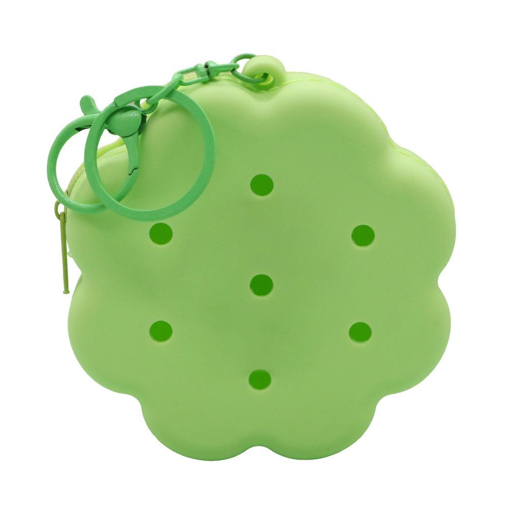 Gift Idea Cloud Flower Silicone Wallet Zipper Closure Soft Silicone Coin Purse Travel Organizer Mini Size Card Holder Women Use